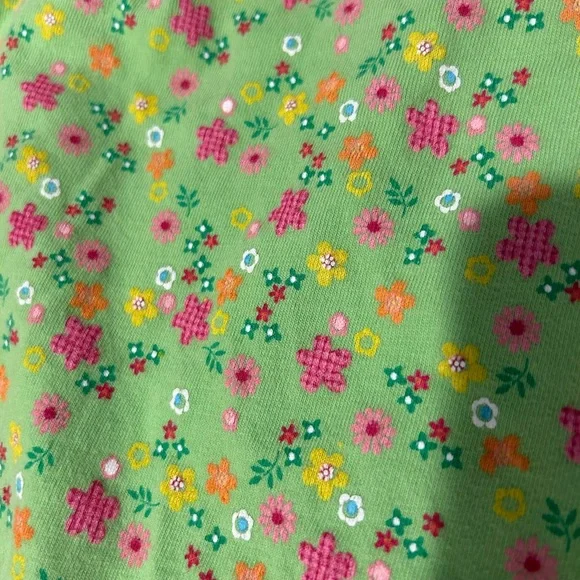 Jumping Beans Green Flower & Fish Romper - Picture 8 of 9